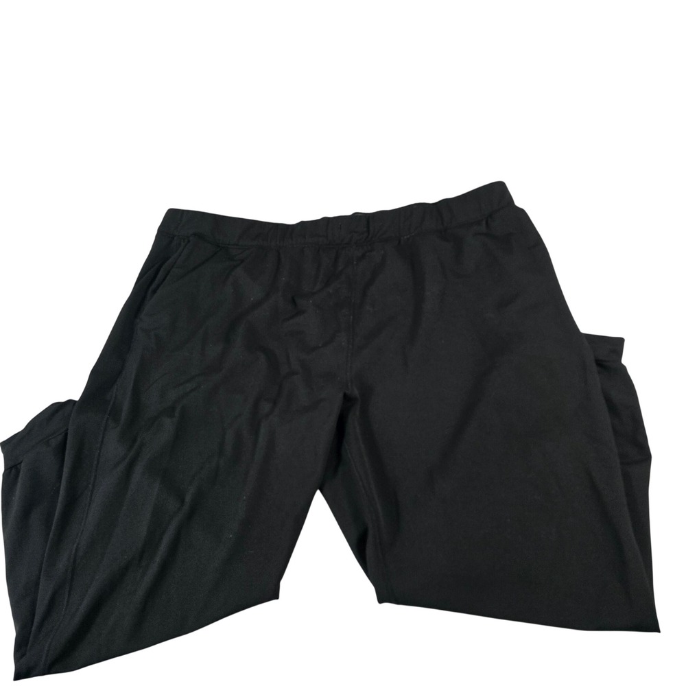 Woolx Lola Merino Wool Blend Joggers Black Plus Size 3X Athletic Pants 14296